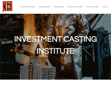 Tablet Screenshot of investmentcasting.org